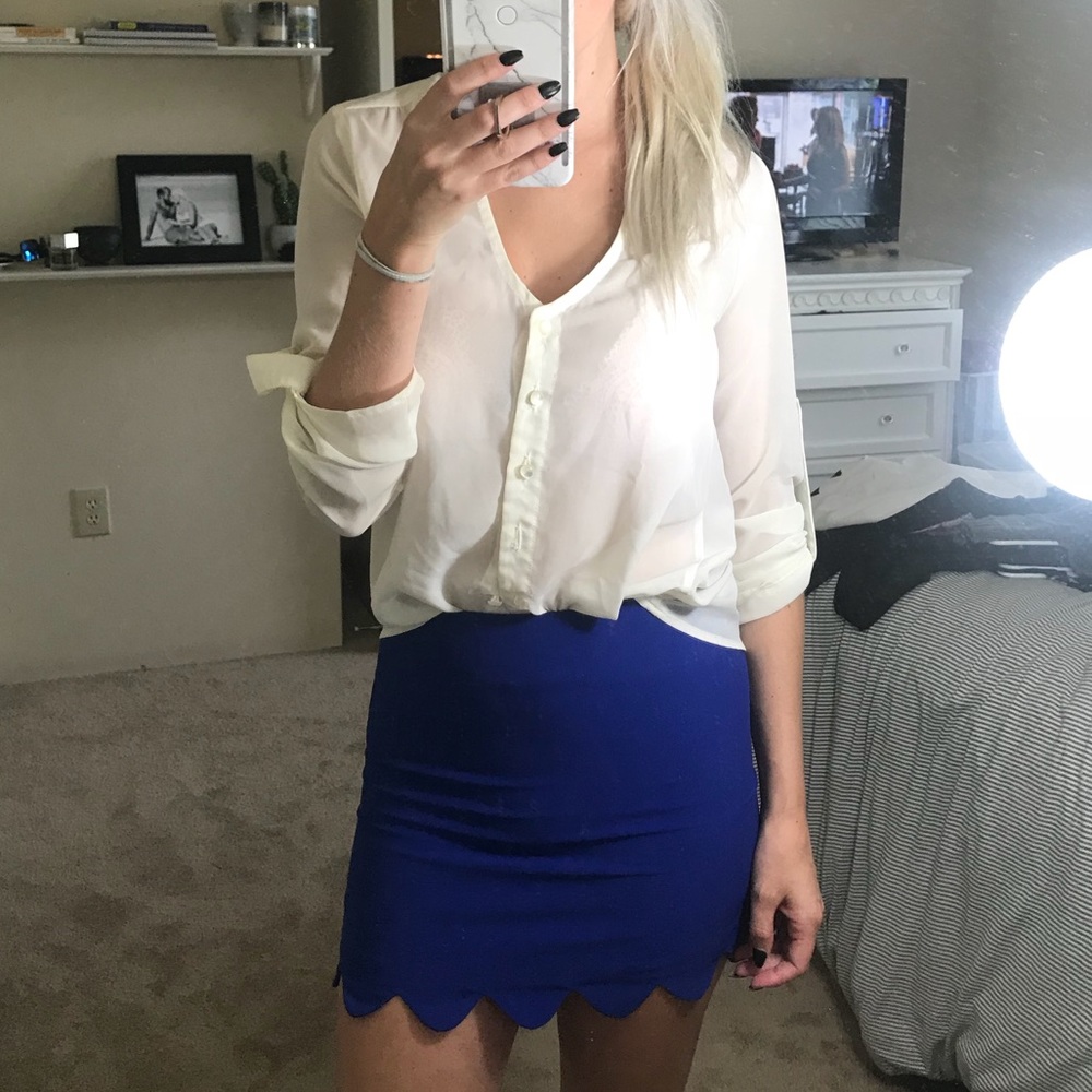 Scallop Trim Skirt